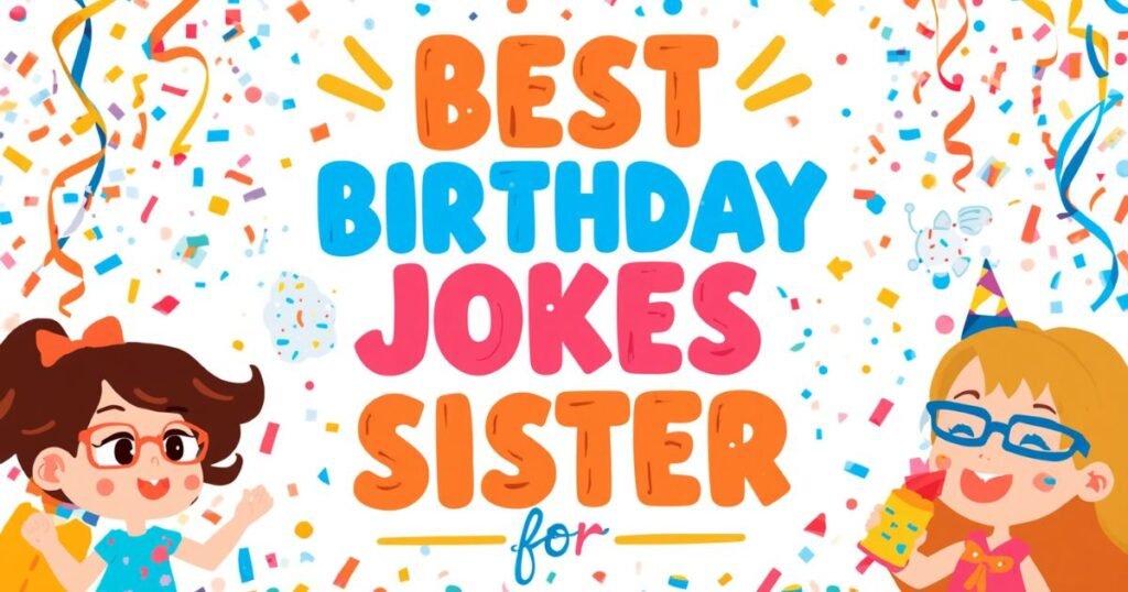 The Ultimate Roast: Hilarious Birthday Jokes for Sister to Steal the Spotlight