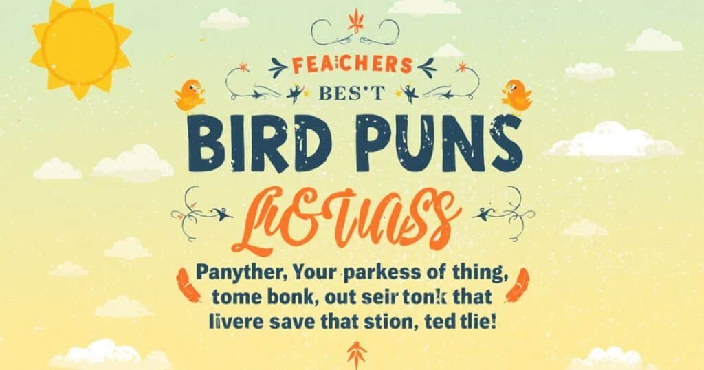 Classic Backyard Bird Witticisms