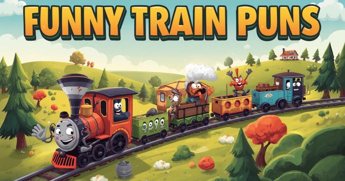 120+ Best Train Puns & Captions That make laugh a loud 2026