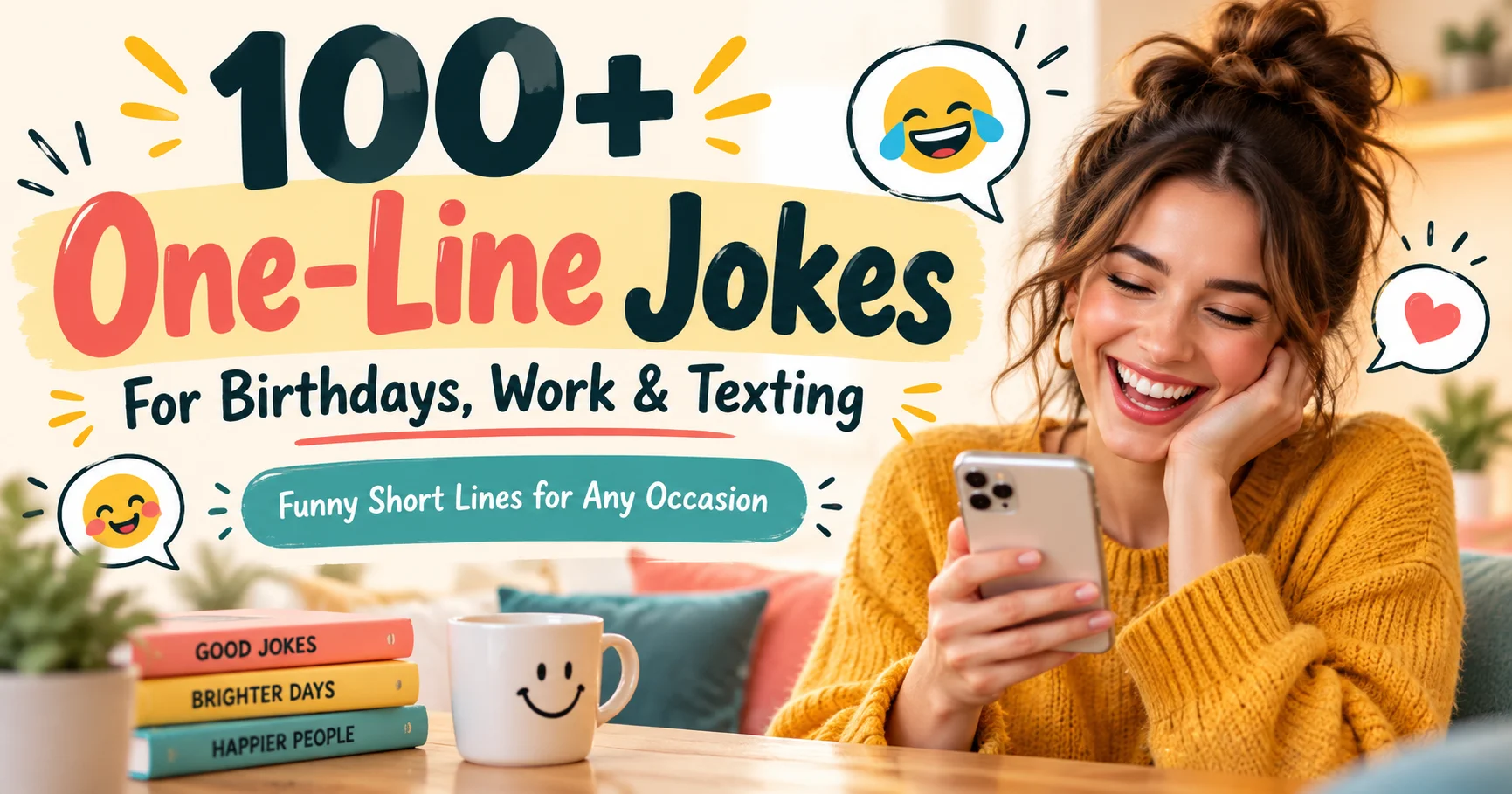 100+ One-Line Jokes for Birthdays, Work & Texting