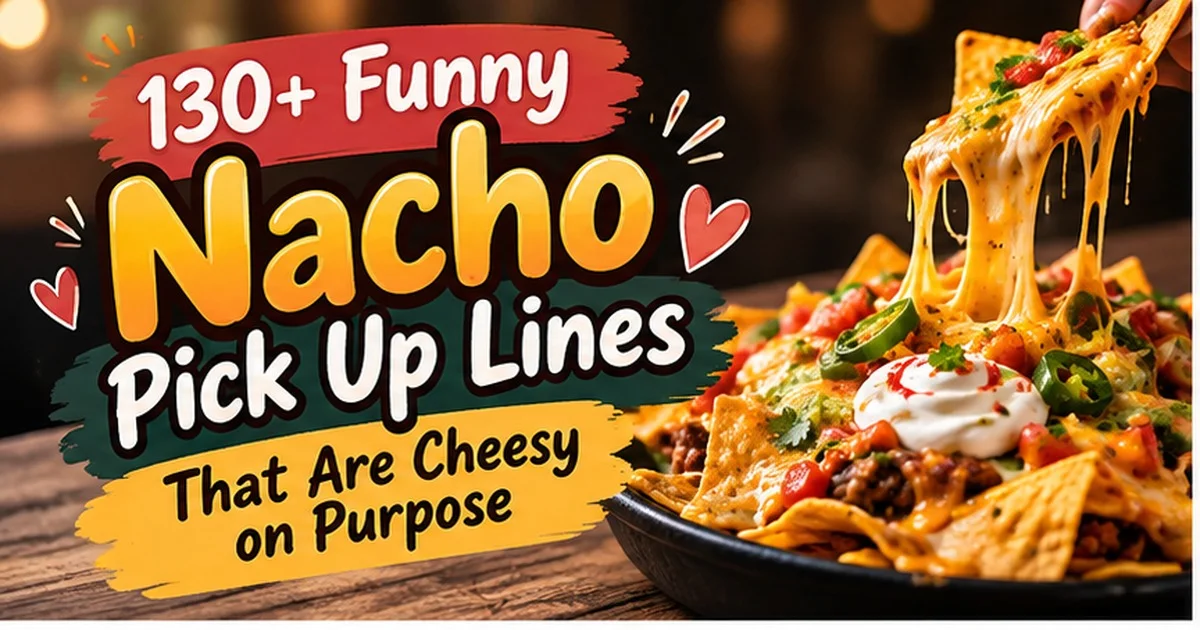 130+ Funny Nacho Pick Up Lines That Are Cheesy on Purpose