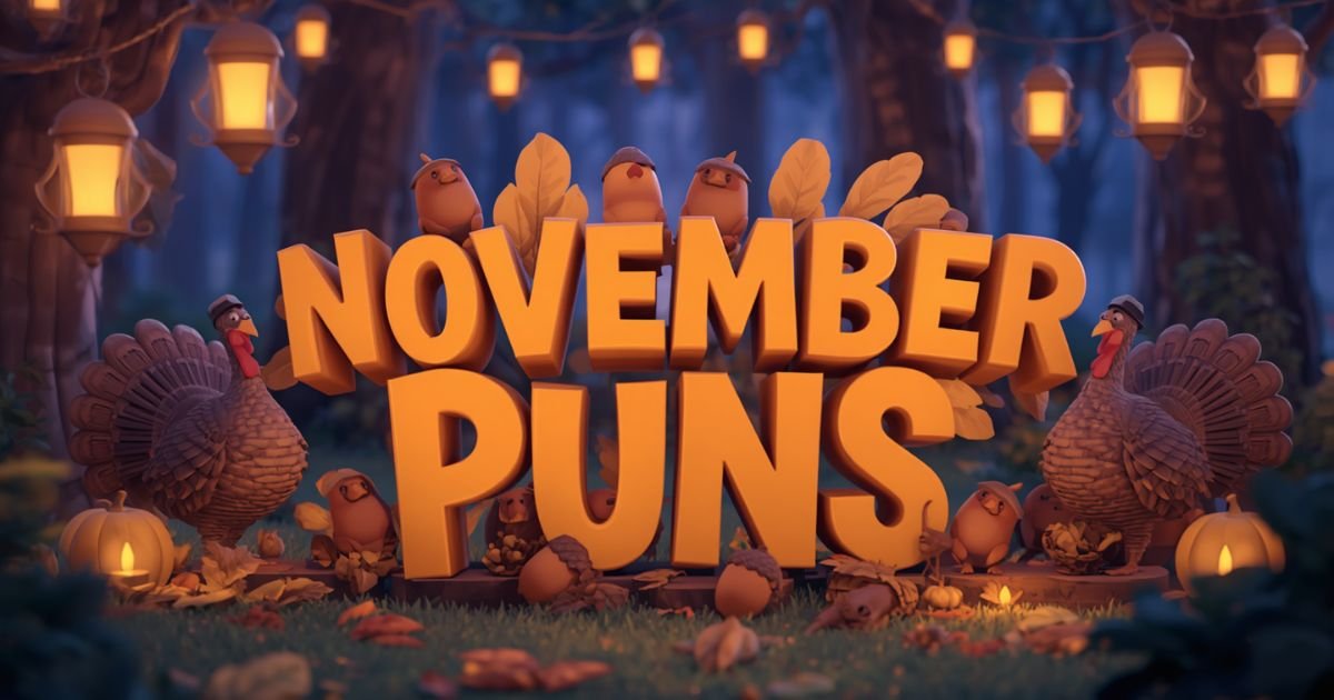225+ November Puns for Fall, Thanksgiving, and Captions