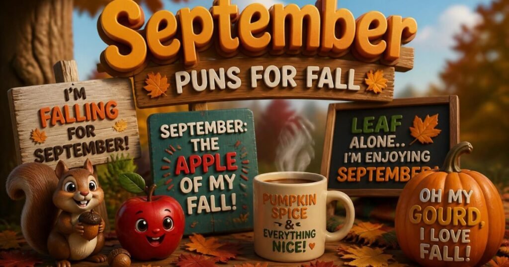 145+ September Puns for Fall, School, and Cozy Captions