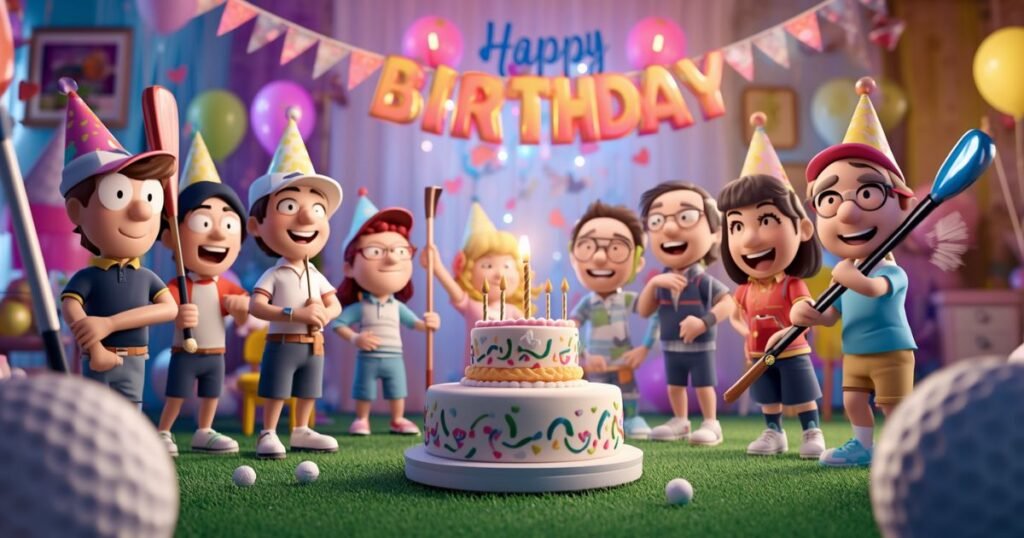 Milestone Golf Birthday Lines