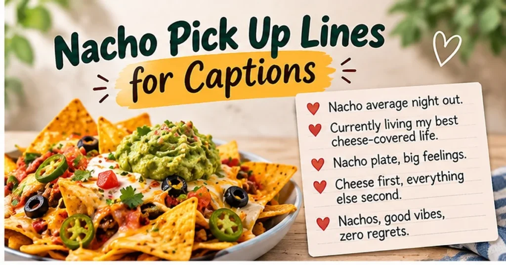 Nacho Pick Up Lines for Captions