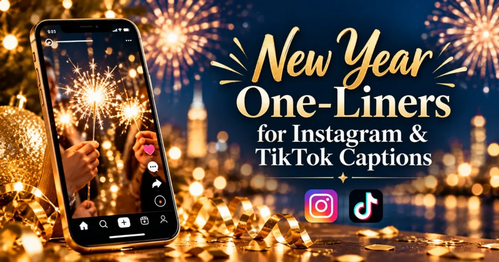 New Year One-Liners for Instagram and TikTok Captions