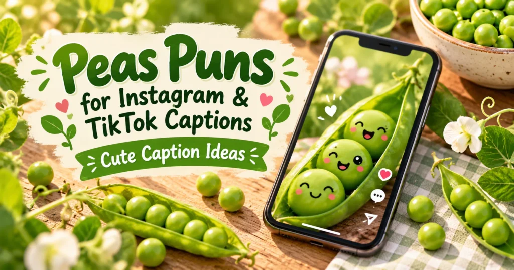 Peas Puns for Instagram and TikTok Captions