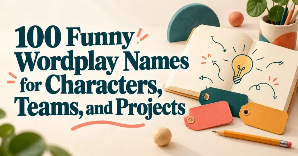 100+ Funny Wordplay Names for Characters, Teams, and Projects
