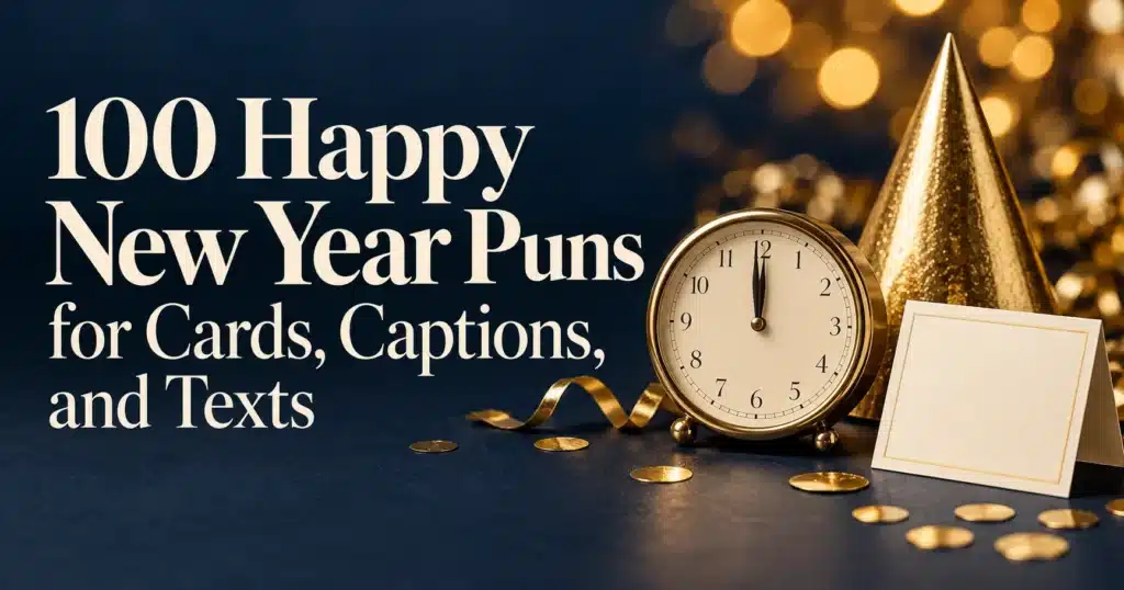 100+ Happy New Year Puns for Cards, Captions, and Texts