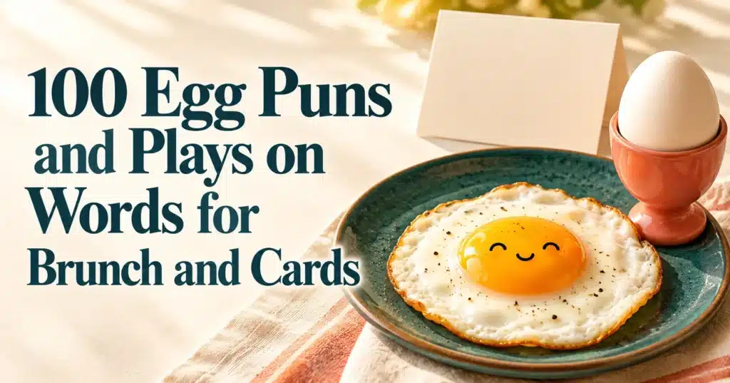102+ Egg Plays on Words for Brunch, Cards, and Captions