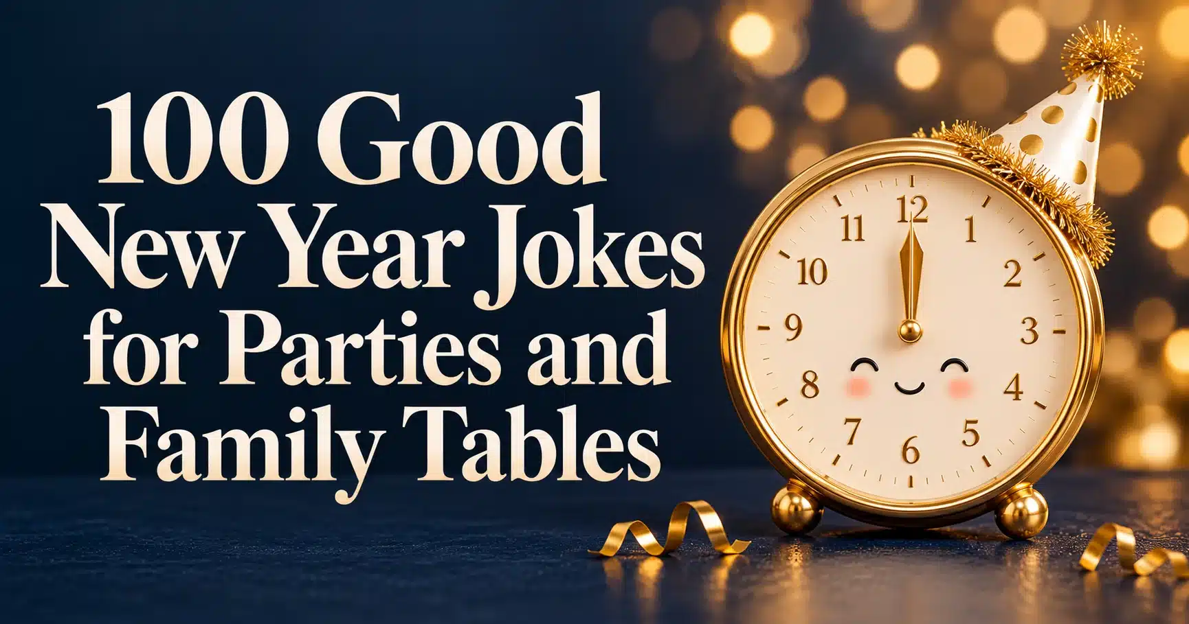 103+ Good New Year Jokes for Parties and Family Tables