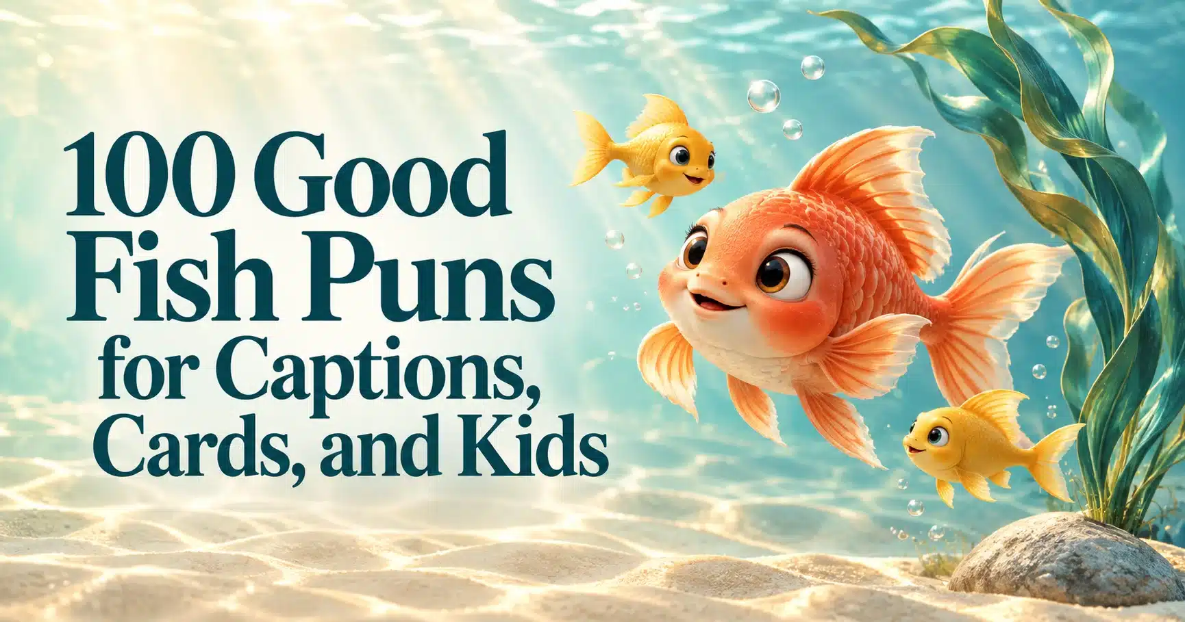 112+ Good Fish Puns for Captions, Cards, and Kids
