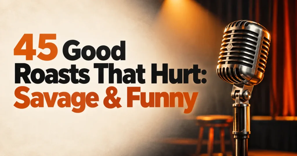 45+ Good Roasts That Hurt: Savage & Funny