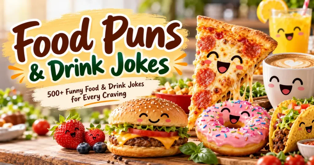 Food Puns: 500+ Funny Food & Drink Jokes for Every Craving